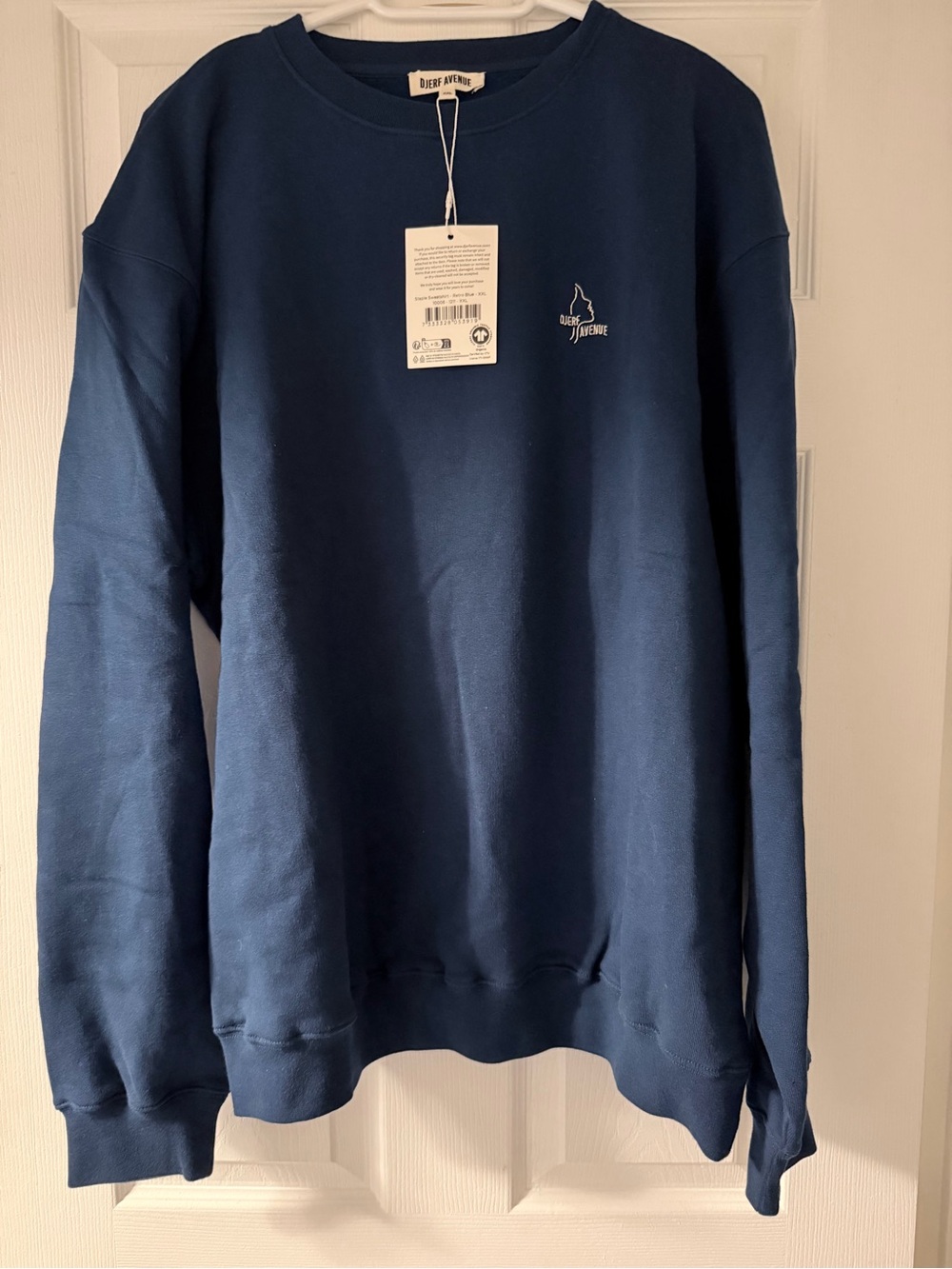 Djerf Avenue Staple Sweatshirt in Retro Blue